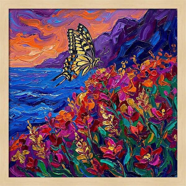 Elegant Swallowtail Among Blossoms