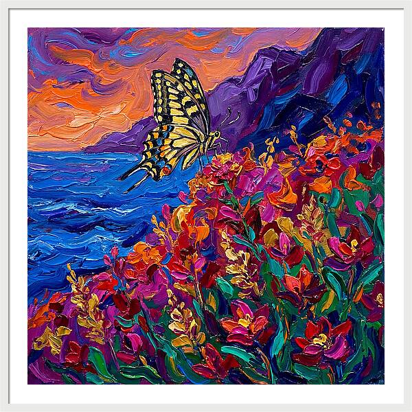 Elegant Swallowtail Among Blossoms