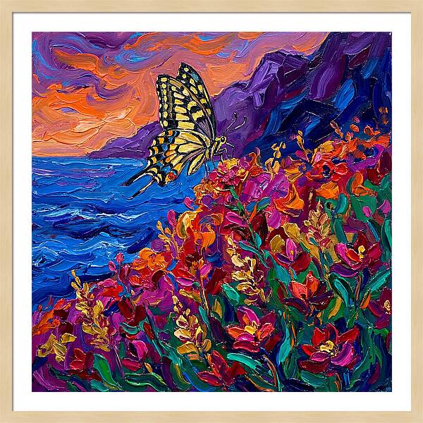 Elegant Swallowtail Among Blossoms