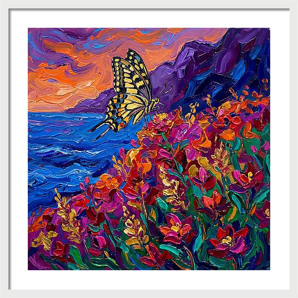 Elegant Swallowtail Among Blossoms