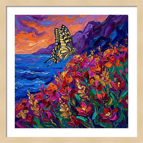 Elegant Swallowtail Among Blossoms