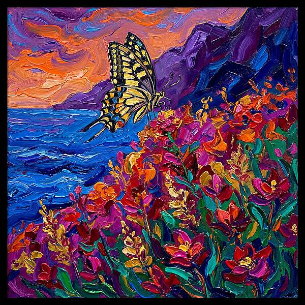 Elegant Swallowtail Among Blossoms