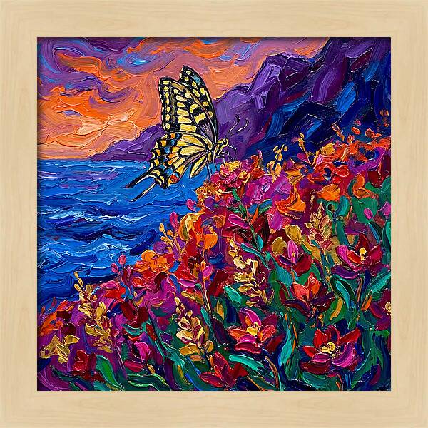 Elegant Swallowtail Among Blossoms