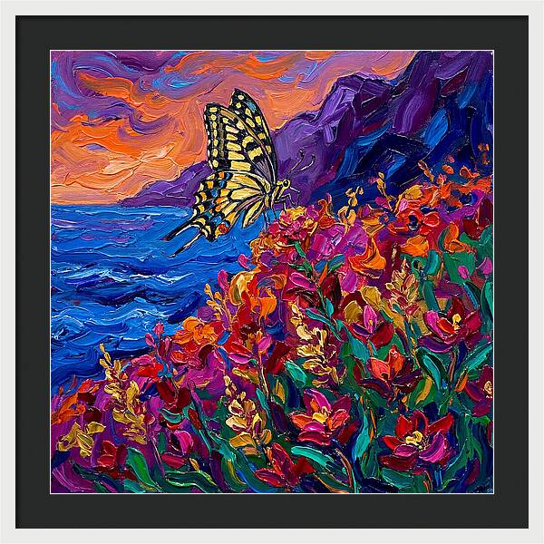 Elegant Swallowtail Among Blossoms