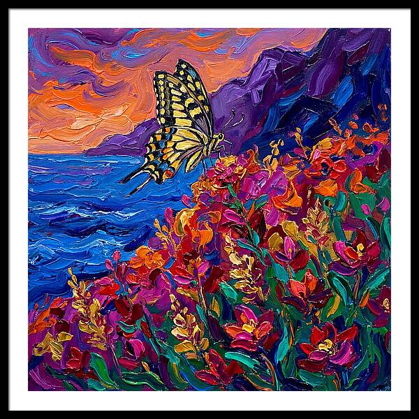 Elegant Swallowtail Among Blossoms