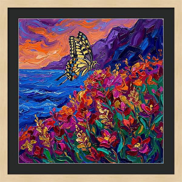 Elegant Swallowtail Among Blossoms
