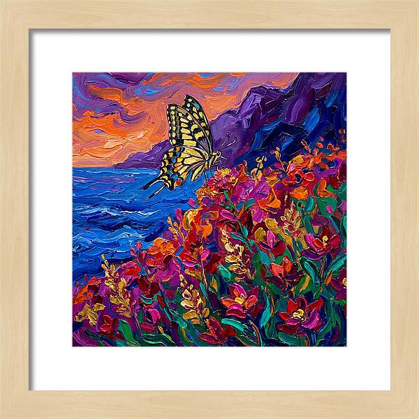 Elegant Swallowtail Among Blossoms