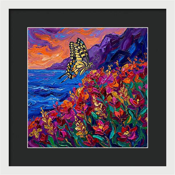 Elegant Swallowtail Among Blossoms