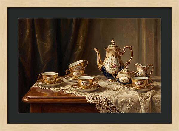 Elegant Tea Set Arrangement