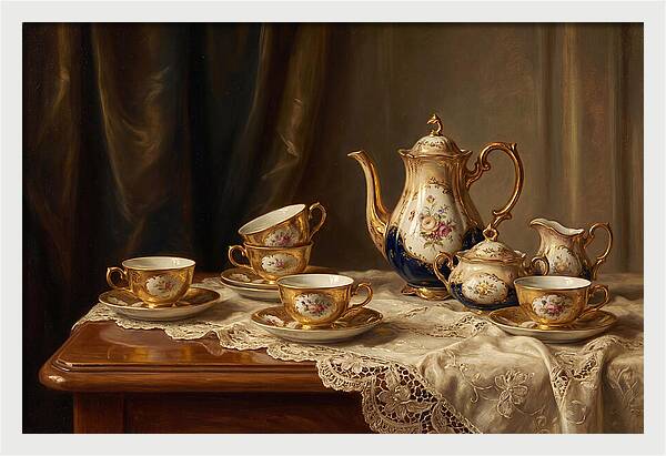 Elegant Tea Set Arrangement