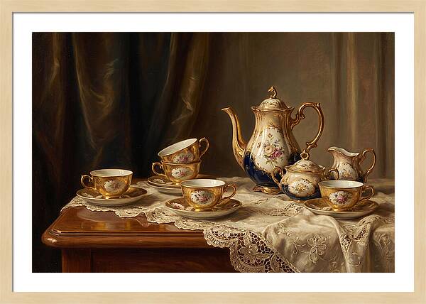 Elegant Tea Set Arrangement
