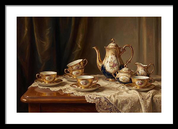Elegant Tea Set Arrangement