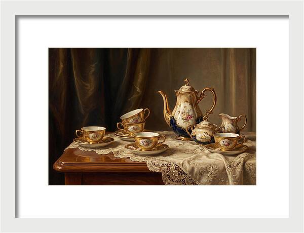 Elegant Tea Set Arrangement