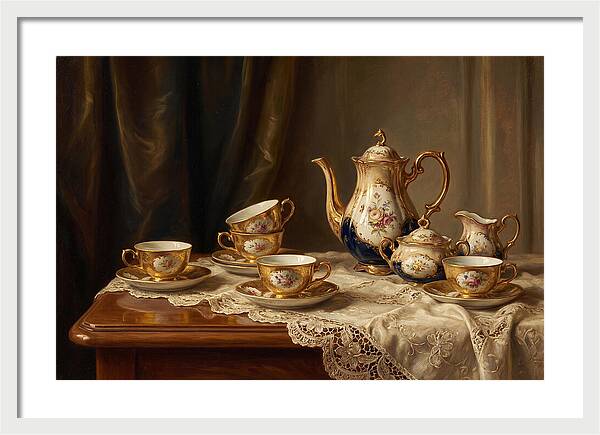 Elegant Tea Set Arrangement