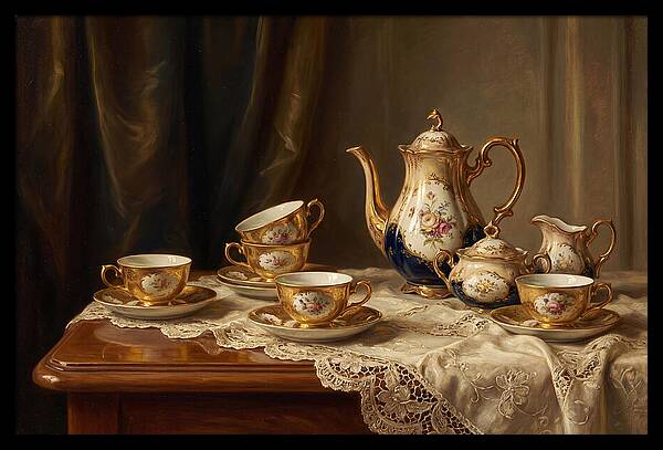 Elegant Tea Set Arrangement
