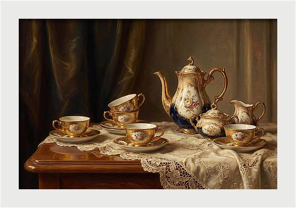 Elegant Tea Set Arrangement