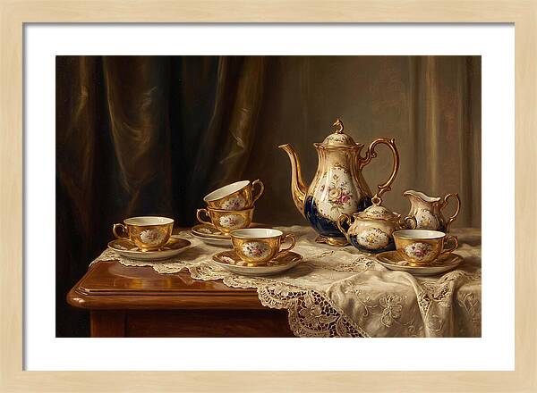 Elegant Tea Set Arrangement