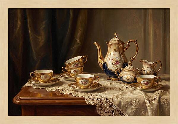 Elegant Tea Set Arrangement
