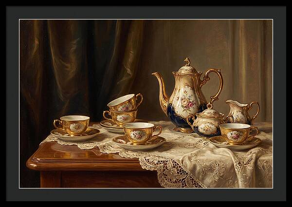 Elegant Tea Set Arrangement