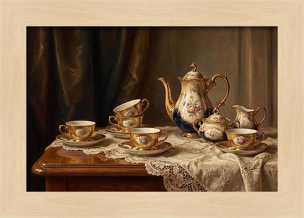 Elegant Tea Set Arrangement
