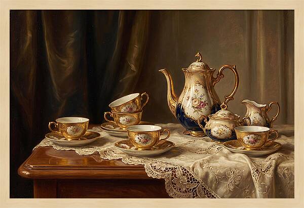 Elegant Tea Set Arrangement