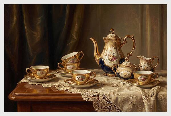 Elegant Tea Set Arrangement
