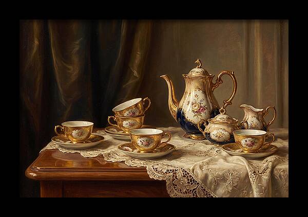 Elegant Tea Set Arrangement