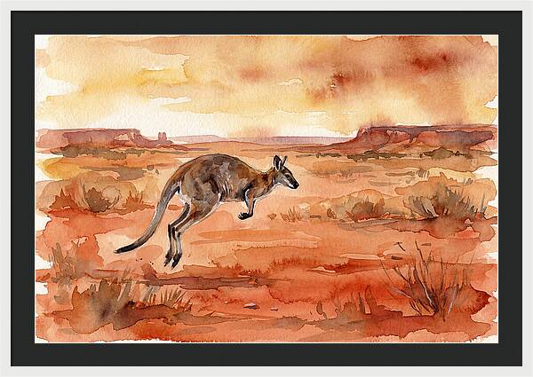 Elegant Wallaby Bound
