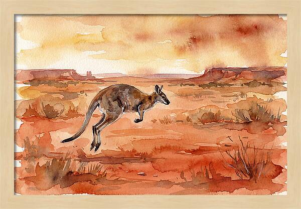 Elegant Wallaby Bound