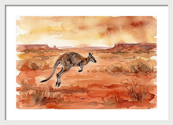Elegant Wallaby Bound
