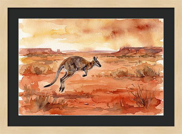 Elegant Wallaby Bound