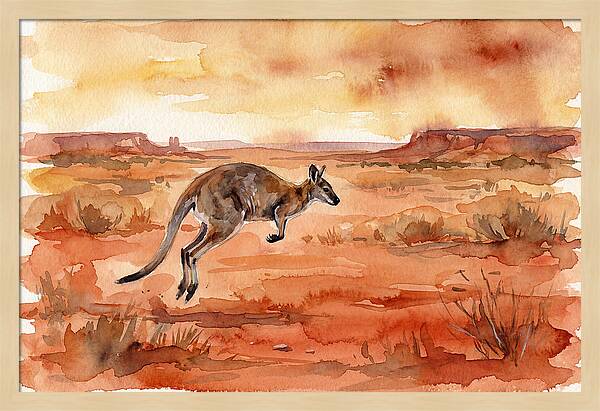 Elegant Wallaby Bound
