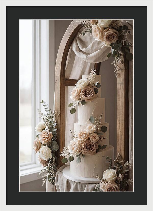 Elegant Wedding Cake Display