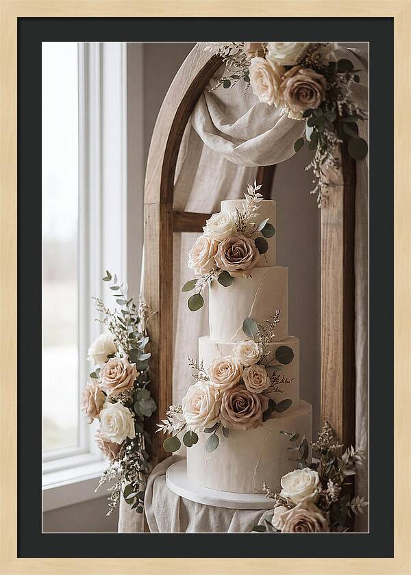 Elegant Wedding Cake Display