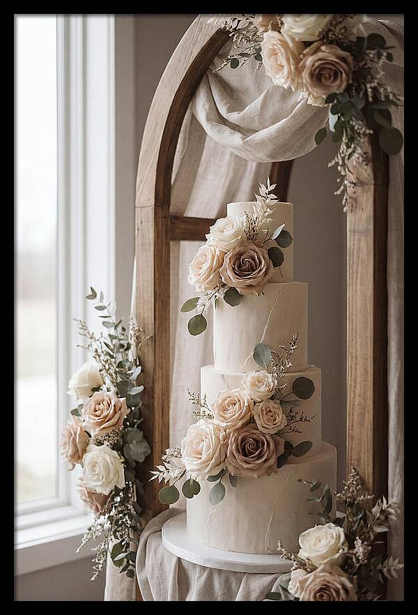Elegant Wedding Cake Display
