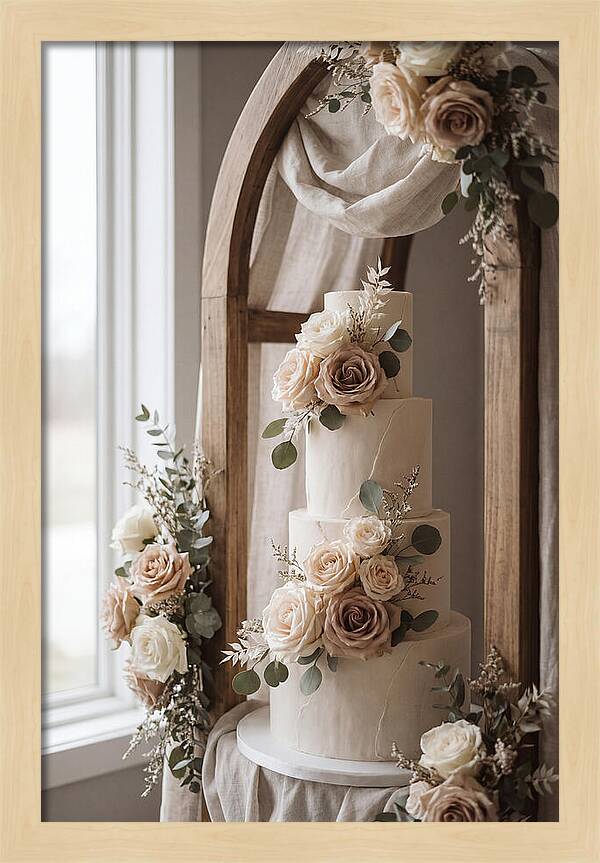 Elegant Wedding Cake Display