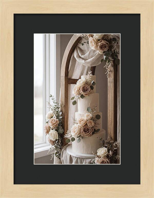 Elegant Wedding Cake Display