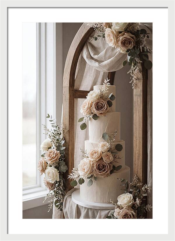 Elegant Wedding Cake Display