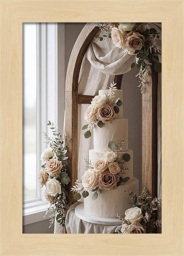 Elegant Wedding Cake Display