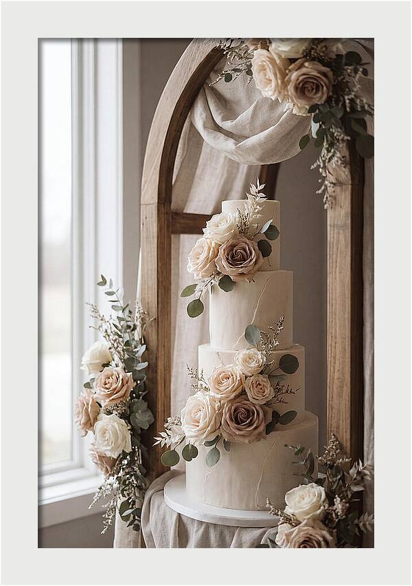 Elegant Wedding Cake Display