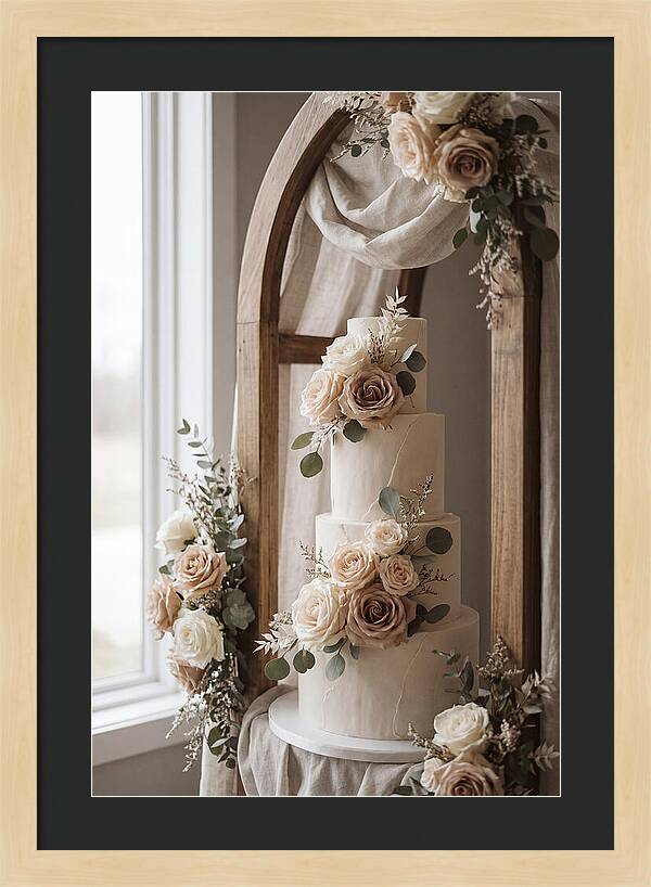 Elegant Wedding Cake Display