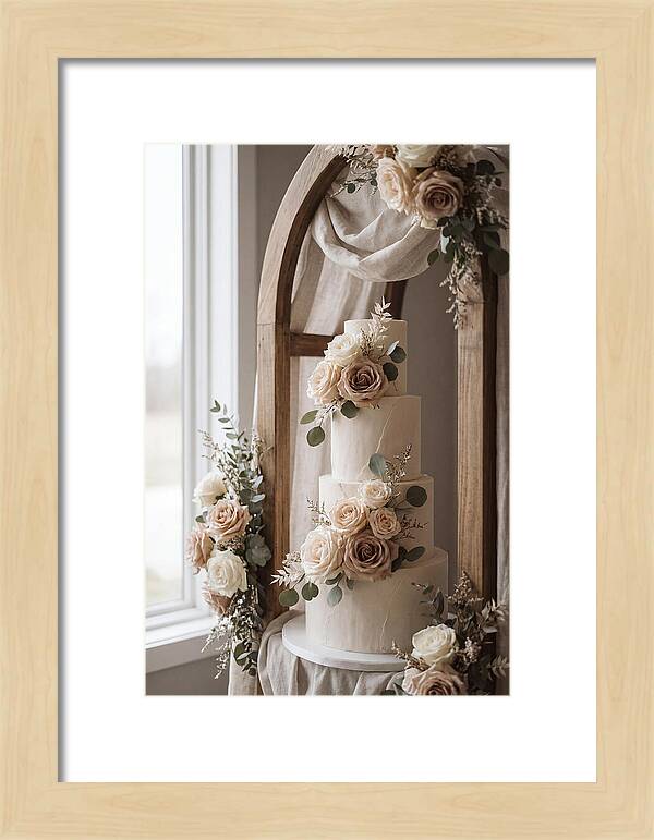 Elegant Wedding Cake Display