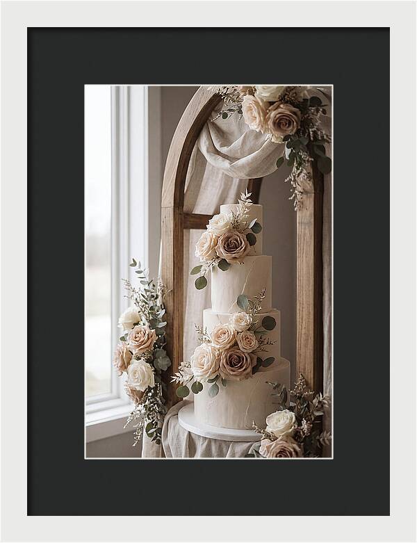 Elegant Wedding Cake Display