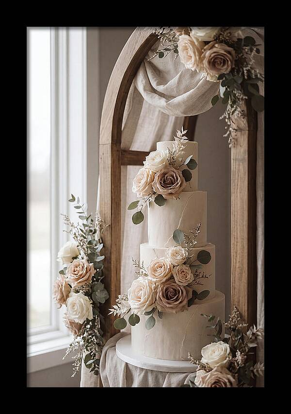 Elegant Wedding Cake Display