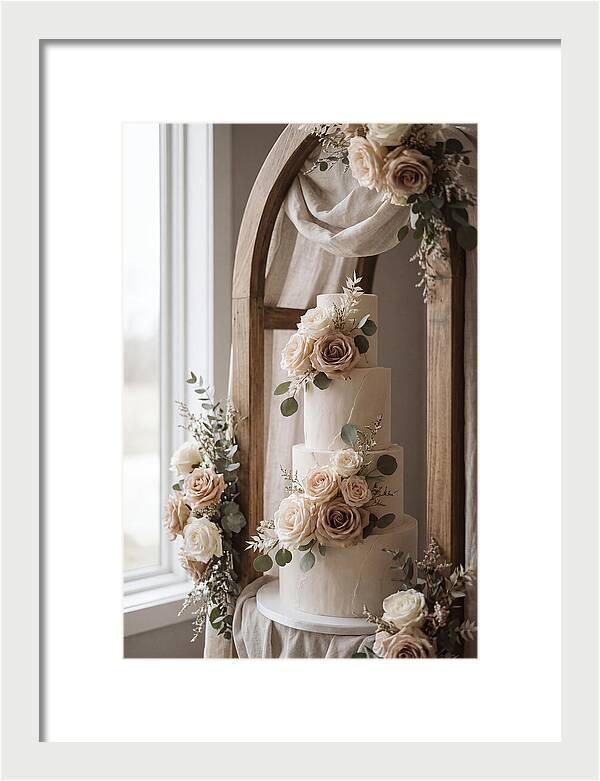 Elegant Wedding Cake Display