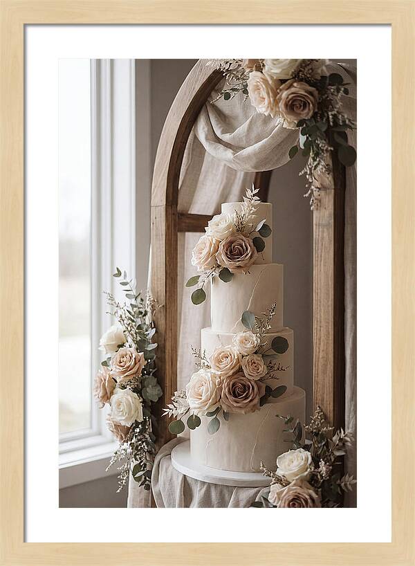 Elegant Wedding Cake Display