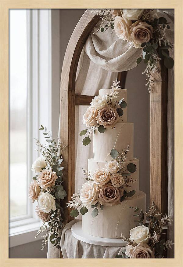 Elegant Wedding Cake Display