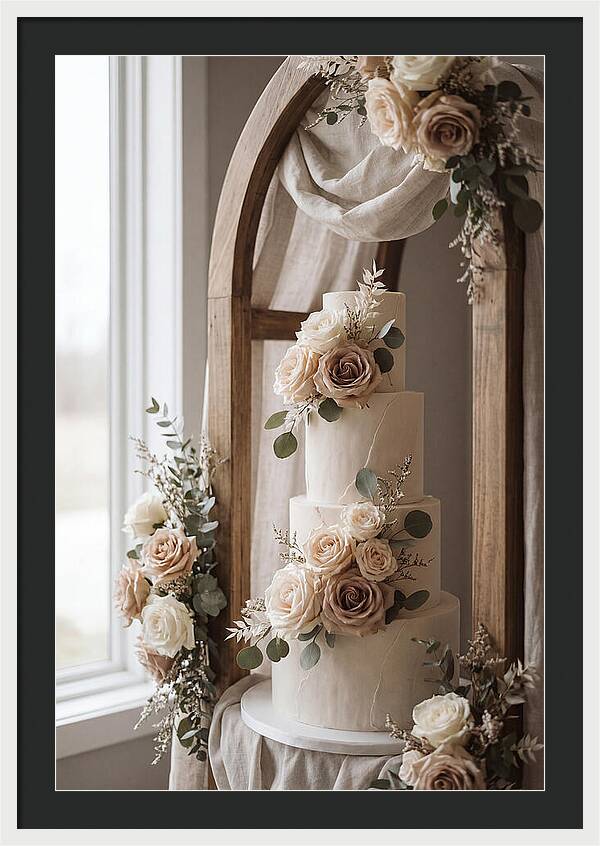 Elegant Wedding Cake Display
