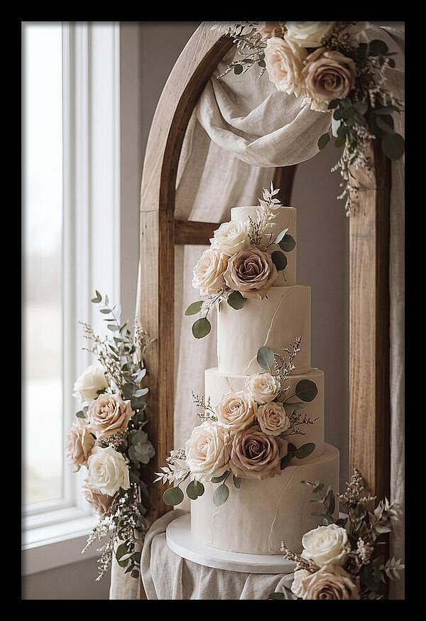 Elegant Wedding Cake Display