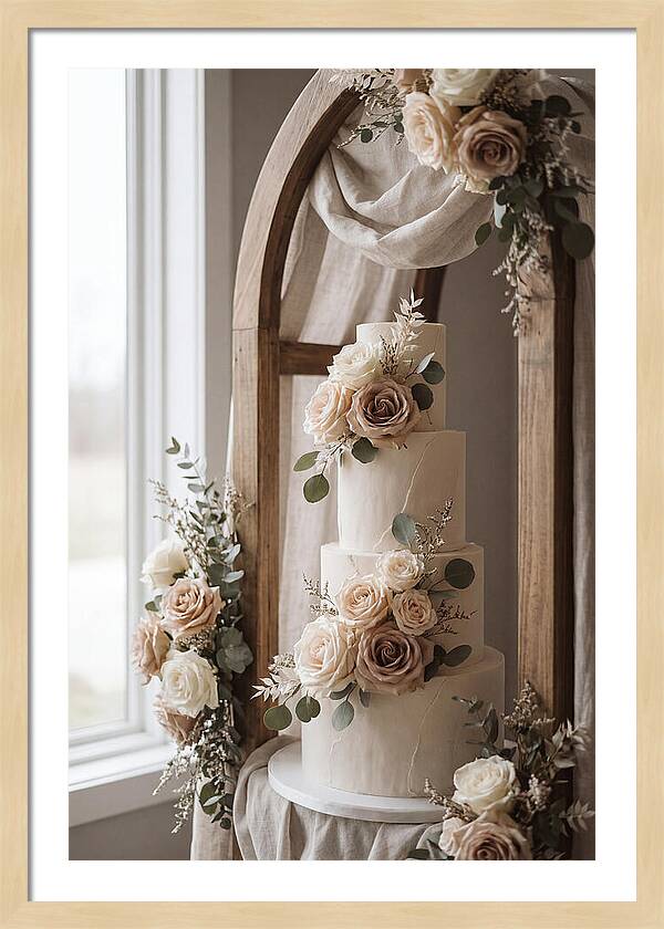 Elegant Wedding Cake Display